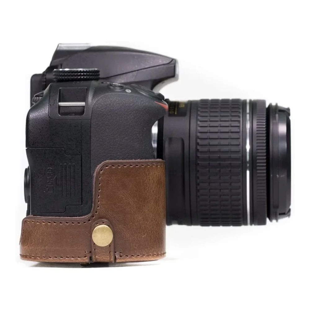 MegaGear Nikon D3500 Ever Ready‎ Leather Camera Case and Strap